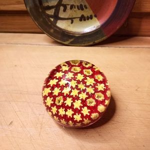RED and YELLOW Paperweight
